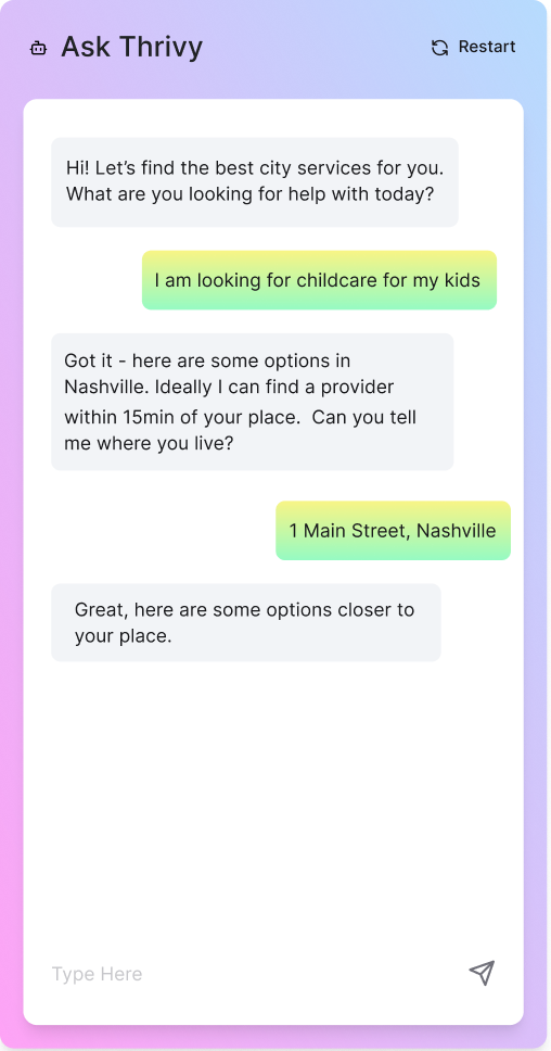 Matchmaker chat assistant